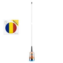 Antenna Package CB PNI TRUCKER 9000 PL with LED, length 140 cm, 26-28MHz, 1000W with sticky Pad Flag included Antenna Package CB PNI TRUCKER 9000 PL with LED, length 140 cm, 26-28MHz, 1000W with sticky Pad Flag included