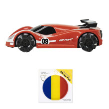 Silvercloud RedOne Sports Car Toy Pack with Sticky Pad Flag Remote Control Included