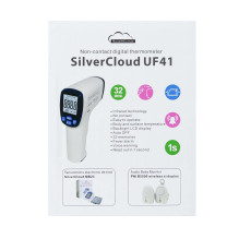 SilverCloud UF41 Digital Thermometer Package for Body and Surfaces with Sticky Pad Flag Included SilverCloud UF41 Digital Thermometer Package for Body and Surfaces with Sticky Pad Flag Included