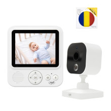 Video Package Baby Monitor PNI BM280 Screen 2.8 Inch Wireless 2.4GHz with Sticky Flag Pad Included Video Package Baby Monitor PNI BM280 Screen 2.8 Inch Wireless 2.4GHz with Sticky Flag Pad Included