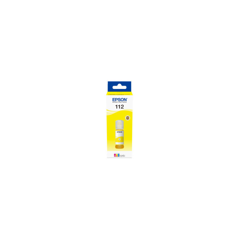 OEM EPSON 112 EcoTank Pigment Yellow ink bottle