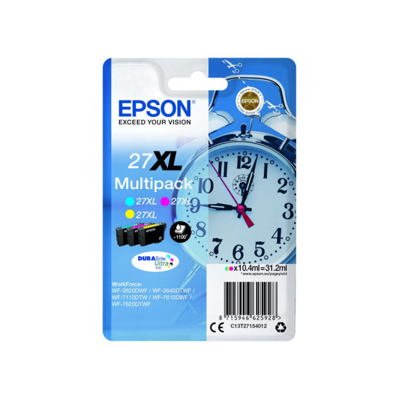 OEM Epson cartridge set T2715 C/M/Y