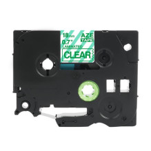 Analog tape Brother Tze-146 GREEN Clear 18 mm