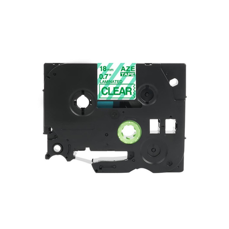 Analog tape Brother Tze-146 GREEN Clear 18 mm