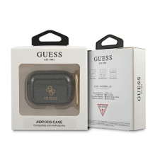 Guess GUAPUCG4GK AirPods Pro cover black / black Glitter Collection Guess GUAPUCG4GK AirPods Pro cover black / black Glitter Collection