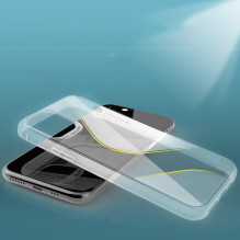 S-Case lankstus dangtelis TPU dėklas, skirtas Huawei P40 Lite E juodas