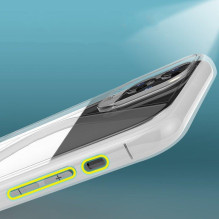 S-Case lankstus dangtelis TPU dėklas, skirtas Huawei P40 Lite E juodas