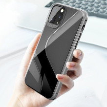 S-Case lankstus dangtelis TPU dėklas, skirtas Huawei P40 Lite E juodas