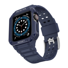 Protect Strap Band for Apple Watch 42 / 44 / 45mm Armored Case Strap - Blue