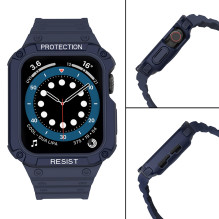 Apsauginis dirželis Apple Watch 42 / 44 / 45 mm šarvuotam dėklui - mėlynas