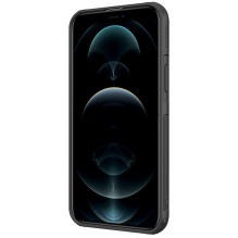 Nillkin Cyclops Case tvirtas dėklas su fotoaparato dangteliu ir sulankstomu stovu iPhone 13 Pro juodas