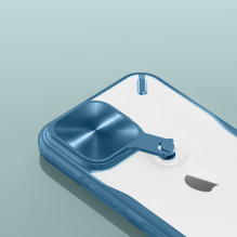 Nillkin Cyclops Case tvirtas dėklas su fotoaparato dangteliu ir sulankstomu stovu iPhone 13 Pro juodas