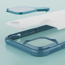 Nillkin Cyclops Case tvirtas dėklas su fotoaparato dangteliu ir sulankstomu stovu iPhone 13 Pro juodas
