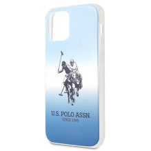 „US Polo Assn.“ gradientinio rašto kolekcijos „iPhone 12 mini“ dėklas – mėlynas