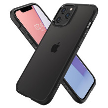 „Spigen Ultra Hybrid“ dėklas, skirtas „iPhone 12“ / „iPhone 12 Pro“ – matinė juoda