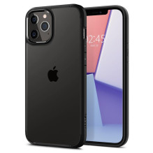 „Spigen Ultra Hybrid“ dėklas, skirtas „iPhone 12“ / „iPhone 12 Pro“ – matinė juoda