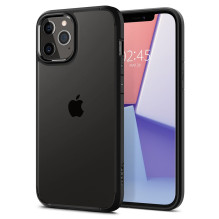 „Spigen Ultra Hybrid“ dėklas, skirtas „iPhone 12“ / „iPhone 12 Pro“ – matinė juoda