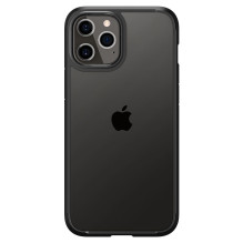 „Spigen Ultra Hybrid“ dėklas, skirtas „iPhone 12“ / „iPhone 12 Pro“ – matinė juoda