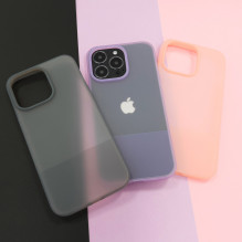 Kingxbar Plain Series dėklo dangtelis iPhone 13 Pro silikoniniam dėklui violetinis
