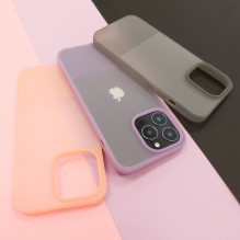 Kingxbar Plain Series dėklo dangtelis iPhone 13 Pro silikoniniam dėklui violetinis