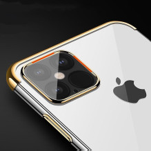 Clear Color Case Gel TPU Galvaninio rėmo dangtelis, skirtas Xiaomi Mi 11 mėlynas