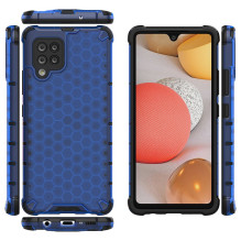 Honeycomb Case šarvų gaubtas su TPU buferiu, skirtas Samsung Galaxy A42 5G mėlynas Honeycomb Case šarvų gaubtas su TPU buferiu, skirtas Samsung Galaxy A42 5G mėlynas