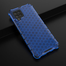 Honeycomb Case šarvų gaubtas su TPU buferiu, skirtas Samsung Galaxy A42 5G mėlynas Honeycomb Case šarvų gaubtas su TPU buferiu, skirtas Samsung Galaxy A42 5G mėlynas