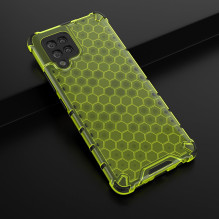 Honeycomb Case šarvų dangtelis su TPU buferiu, skirtas Samsung Galaxy A42 5G žalias Honeycomb Case šarvų dangtelis su TPU buferiu, skirtas Samsung Galaxy A42 5G žalias