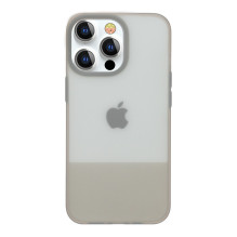 Kingxbar Plain Series dėklo dangtelis iPhone 13 silikoninis dangtelis pilkas