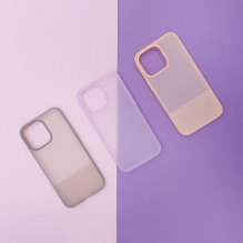Kingxbar Plain Series dėklo dangtelis iPhone 13 silikoninis dangtelis pilkas