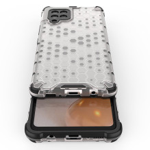 Honeycomb Case armor cover with TPU Bumper for Samsung Galaxy A42 5G transparent Honeycomb Case armor cover with TPU Bumper for Samsung Galaxy A42 5G transparent