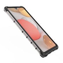 Honeycomb Case armor cover with TPU Bumper for Samsung Galaxy A42 5G transparent Honeycomb Case armor cover with TPU Bumper for Samsung Galaxy A42 5G transparent