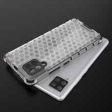 Honeycomb Case armor cover with TPU Bumper for Samsung Galaxy A42 5G transparent Honeycomb Case armor cover with TPU Bumper for Samsung Galaxy A42 5G transparent