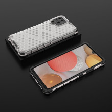 Honeycomb Case armor cover with TPU Bumper for Samsung Galaxy A42 5G transparent Honeycomb Case armor cover with TPU Bumper for Samsung Galaxy A42 5G transparent