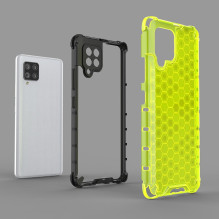 Honeycomb Case armor cover with TPU Bumper for Samsung Galaxy A42 5G transparent Honeycomb Case armor cover with TPU Bumper for Samsung Galaxy A42 5G transparent