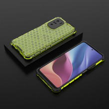Korinio korpuso šarvų dangtelis su TPU buferiu, skirtas Xiaomi Redmi K40 Pro+ / K40 Pro / K40 / Poco F3 green Korinio korpuso šarvų dangtelis su TPU buferiu, skirtas Xiaomi Redmi K40 Pro+ / K40 Pro / K40 / Poco F3 green