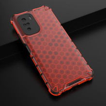 Korinio korpuso šarvų dangtelis su TPU buferiu, skirtas Xiaomi Redmi K40 Pro+ / K40 Pro / K40 / Poco F3 raudonas Korinio korpuso šarvų dangtelis su TPU buferiu, skirtas Xiaomi Redmi K40 Pro+ / K40 Pro / K40 / Poco F3 raudonas