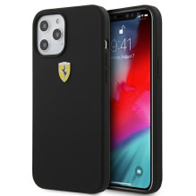 Ferrari FESSIHCP12LBK iPhone 12 Pro Max 6.7" black / black hardcase On Track Silicone