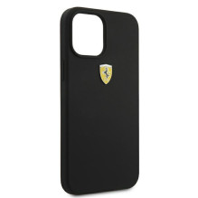 Ferrari FESSIHCP12LBK iPhone 12 Pro Max 6.7" black / black hardcase On Track Silicone