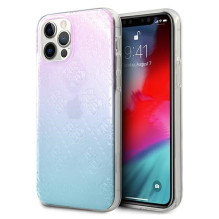 „Guess 4G 3D Pattern Collection“ dėklas, skirtas „iPhone 12 Pro Max“ – mėlynas ir rožinis