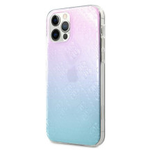 „Guess 4G 3D Pattern Collection“ dėklas, skirtas „iPhone 12 Pro Max“ – mėlynas ir rožinis