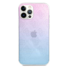 „Guess 4G 3D Pattern Collection“ dėklas, skirtas „iPhone 12 Pro Max“ – mėlynas ir rožinis