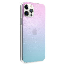 „Guess 4G 3D Pattern Collection“ dėklas, skirtas „iPhone 12 Pro Max“ – mėlynas ir rožinis