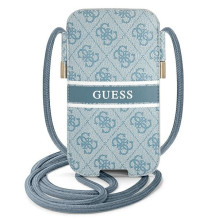 Guess rankinė GUPHL4GDBL 6,7 colio mėlyna / mėlyna kietas dėklas 4G juostelė