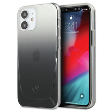 „Mercedes“ permatomas linijinis dėklas, skirtas „iPhone 12 mini“ – juodas