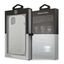 Mercedes Silver Stars Pattern Case for iPhone 13 - White