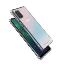 Wozinsky Anti Shock patvarus dėklas su karinės klasės apsauga, skirtas Samsung Galaxy A72 4G skaidrus