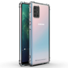 Wozinsky Anti Shock patvarus dėklas su karinės klasės apsauga, skirtas Samsung Galaxy A72 4G skaidrus