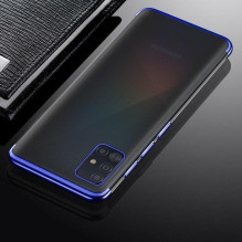 Clear Color Case Gel TPU Electroplating frame Cover for Samsung Galaxy A72 4G blue Clear Color Case Gel TPU Electroplating frame Cover for Samsung Galaxy A72 4G blue