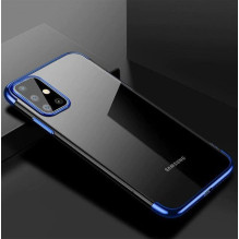 Clear Color Case Gel TPU Electroplating frame Cover for Samsung Galaxy A72 4G blue Clear Color Case Gel TPU Electroplating frame Cover for Samsung Galaxy A72 4G blue